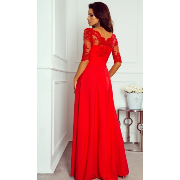 Abito lungo con top in pizzo Abito lungo con top in pizzo